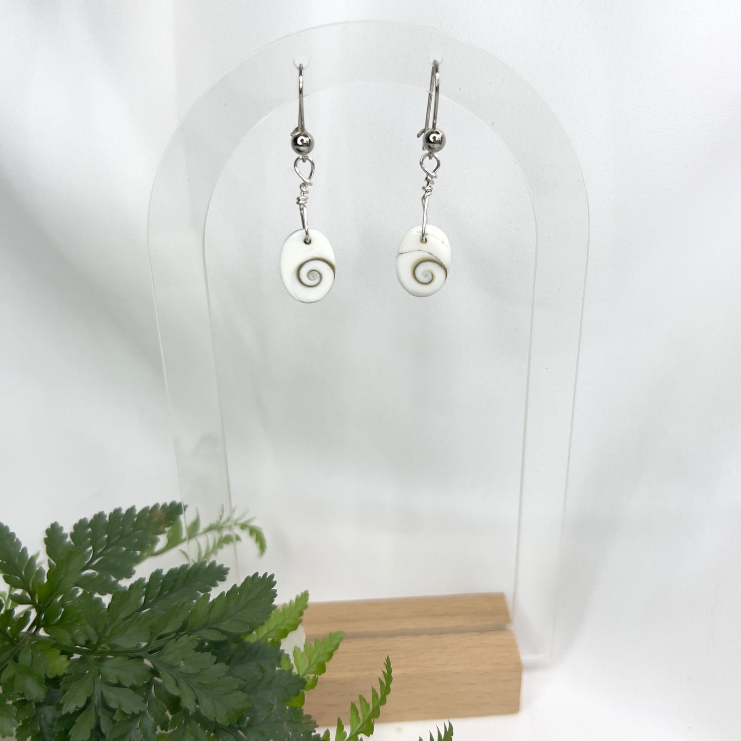 Shiva Eye Shell Earrings: Spiritual Insight ∙ Transformation ∙ Protection