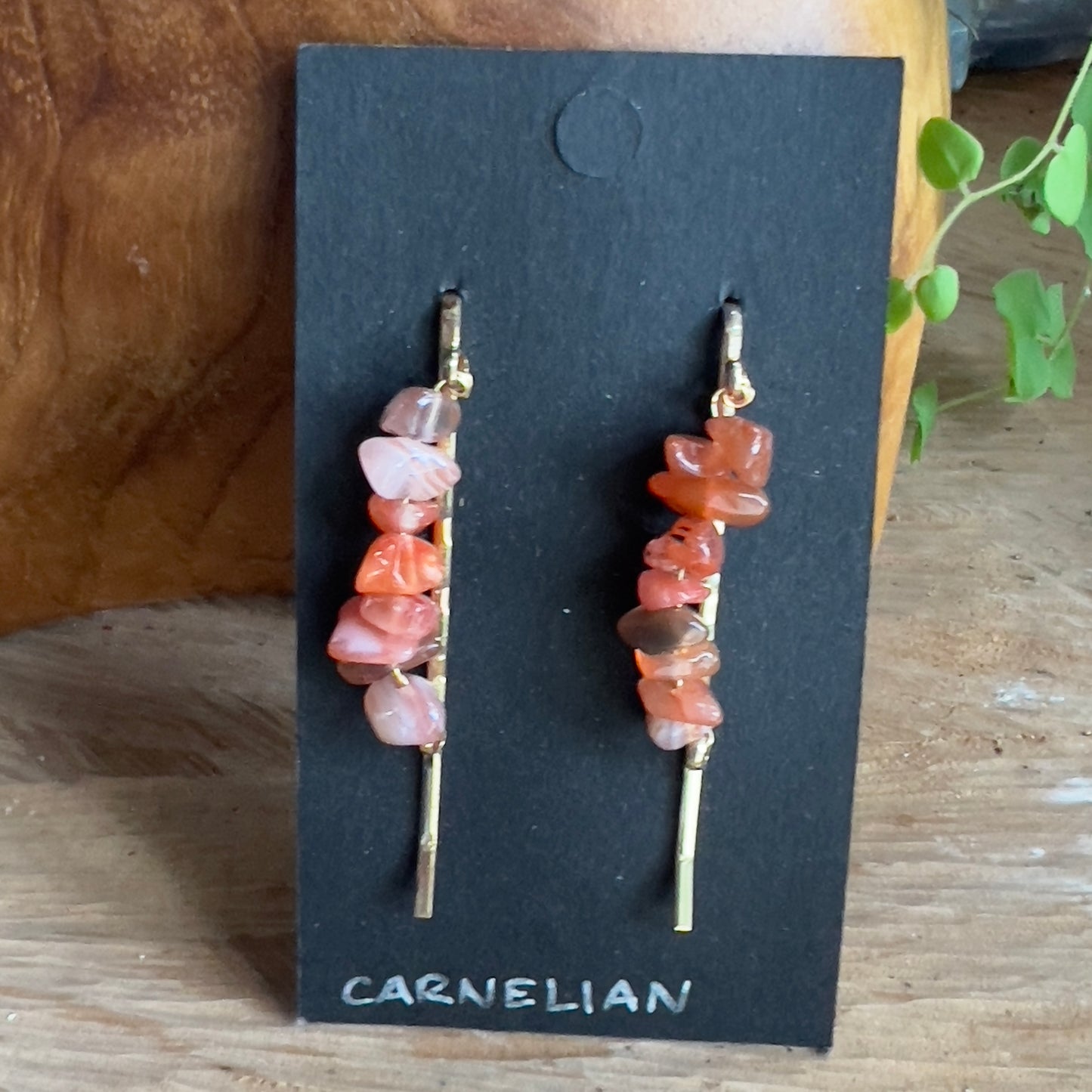 Carnelian Crystal Hair Clip | Bobby Pin