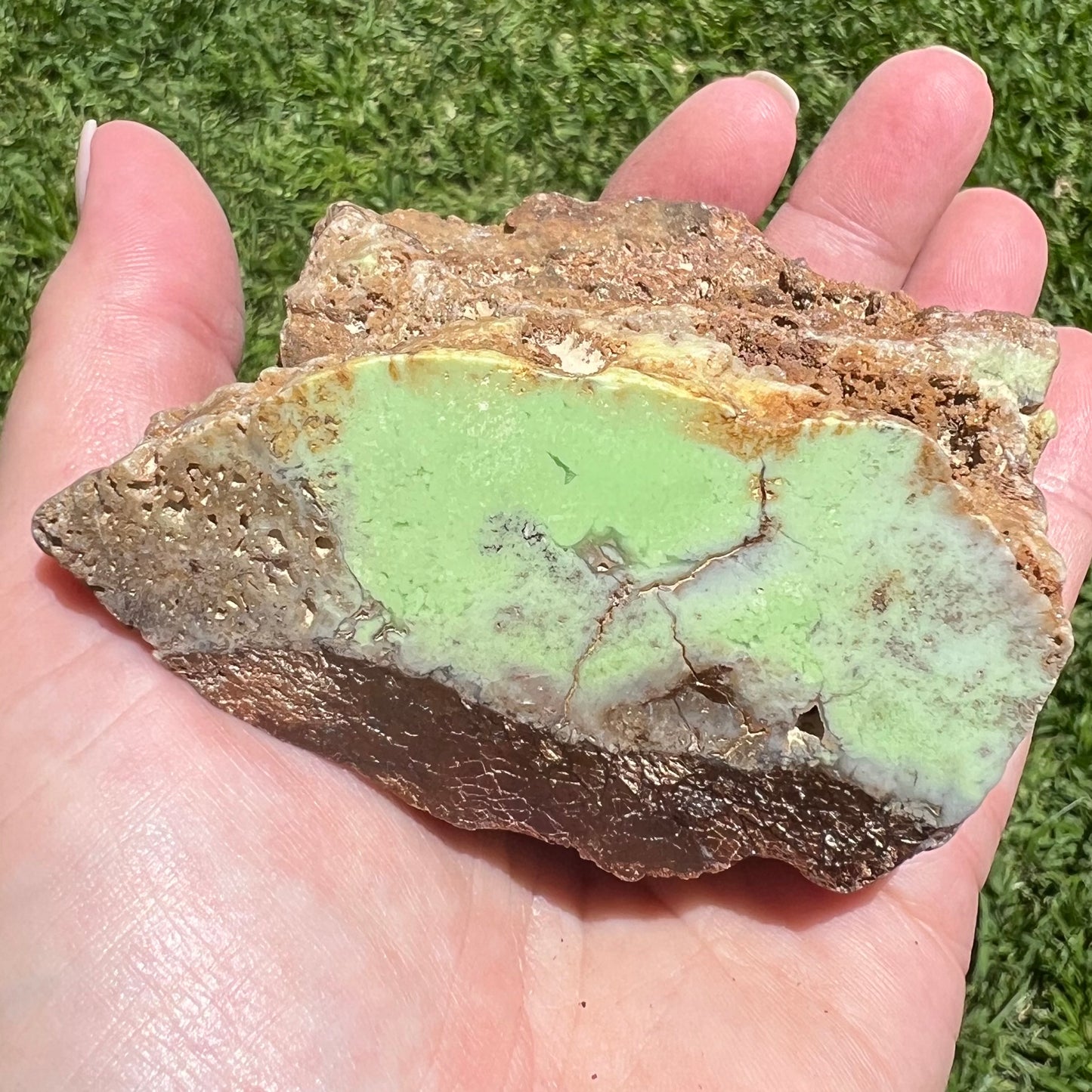 'Citron Chrysoprase' Lemon Magnesite - Australian Mineral