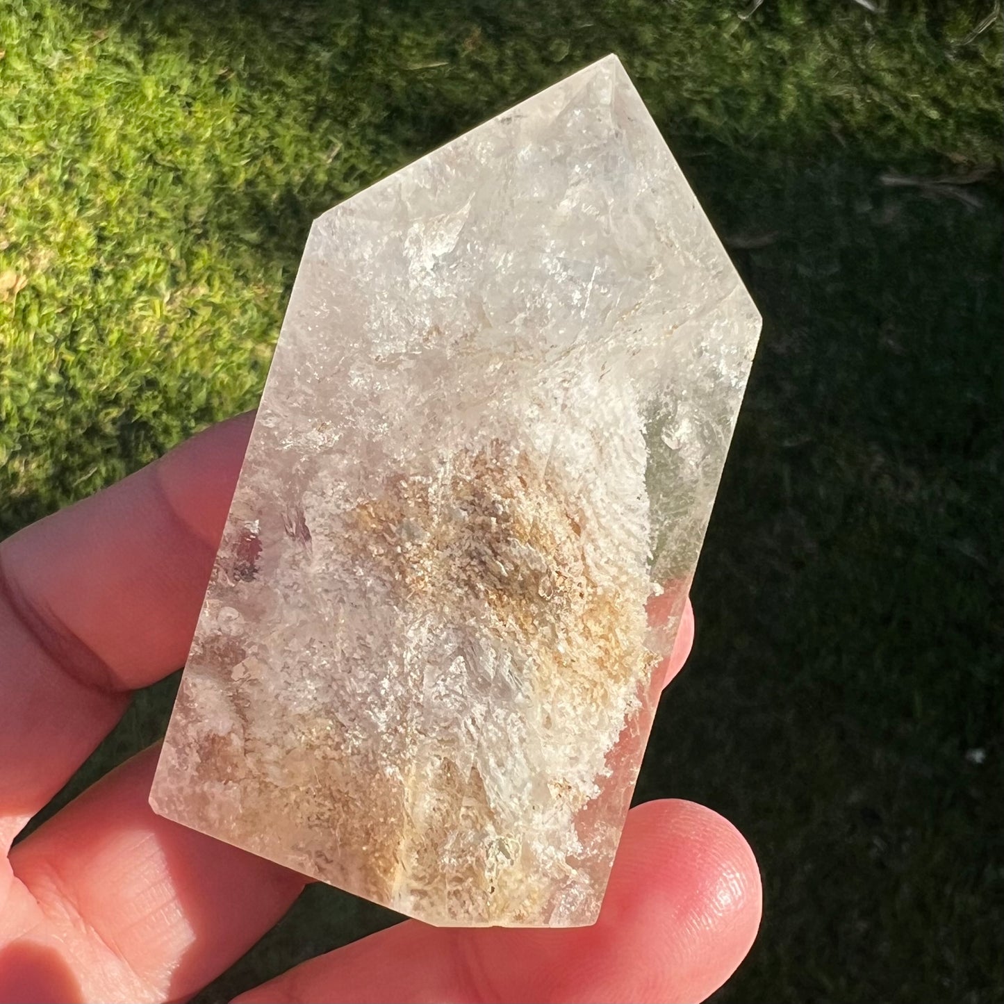 'Thousand Layer' Lodalite Inclusion Quartz Point | Brazil