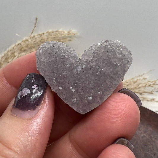 Amethyst Cluster Heart (vi)