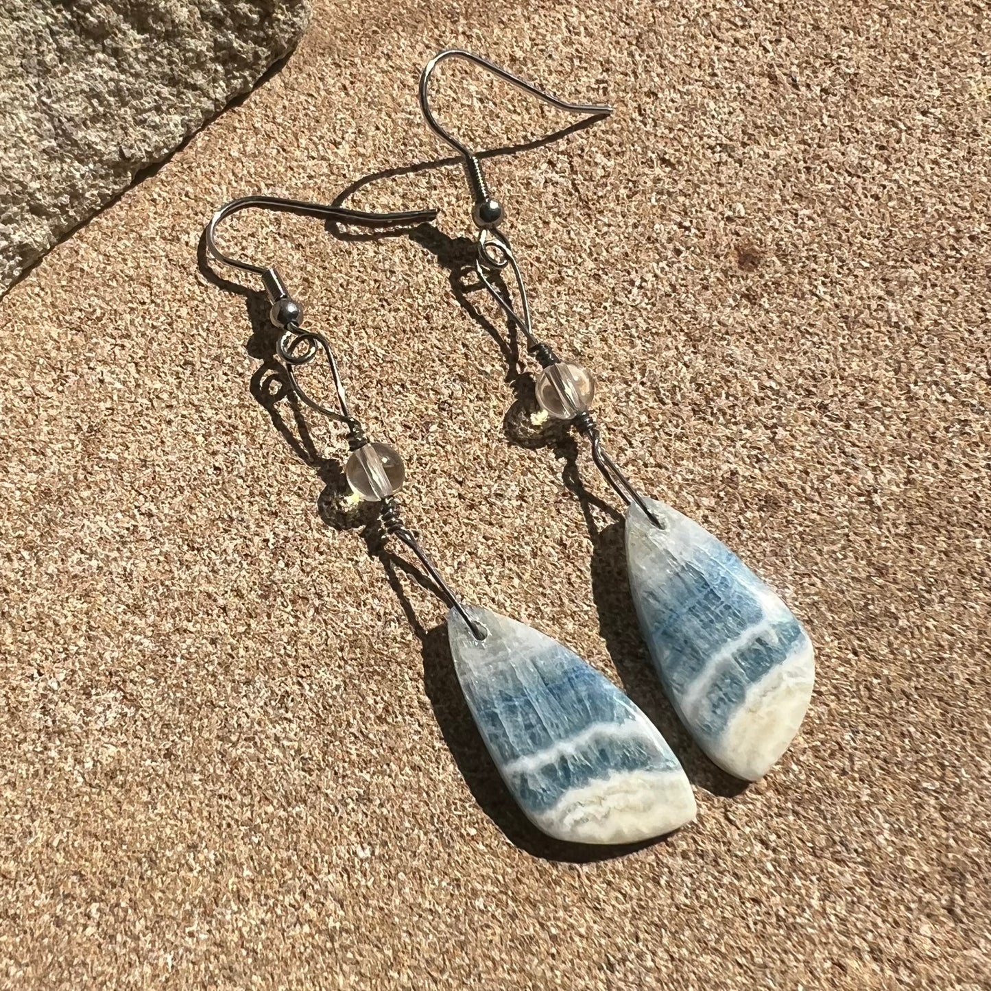 Blue Scheelite Crystal Earrings: Uplifting ∙ Aligning ∙ Enhancing Higher Consciousness