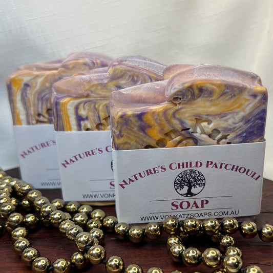 Nature's Child Patchouli Soap - Natural & Handmade by Von Katz Soaps Toowoomba