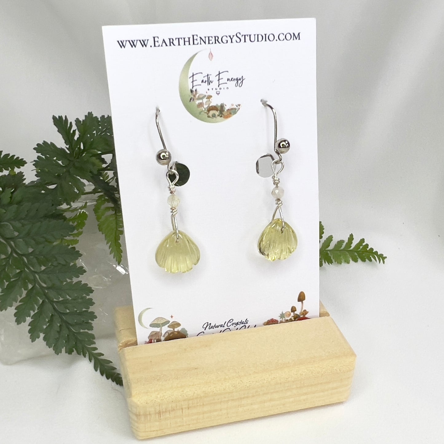 Lemon Quartz & Golden Rutilated Quartz Earrings: Clarity ∙ Optimism ∙ Mental Focus