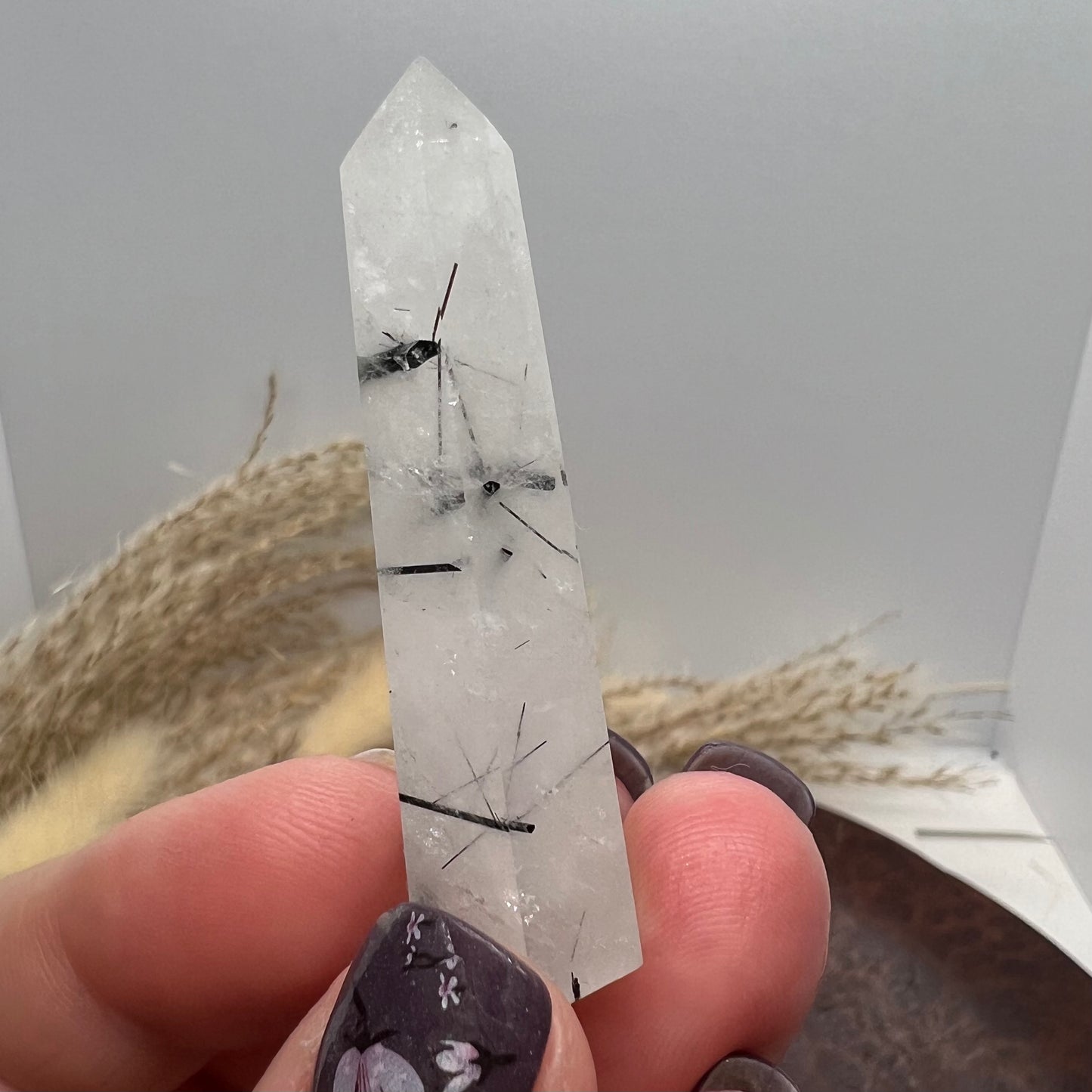 Tourmalinated Quartz Mini Tower (e)