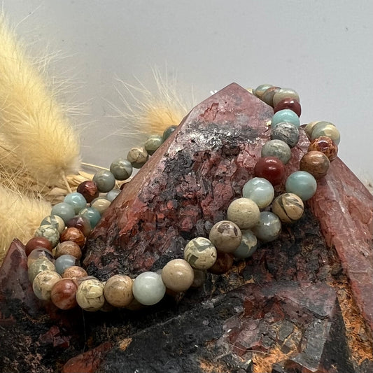 Imperial Jasper Crystal Bracelet | 6mm beads