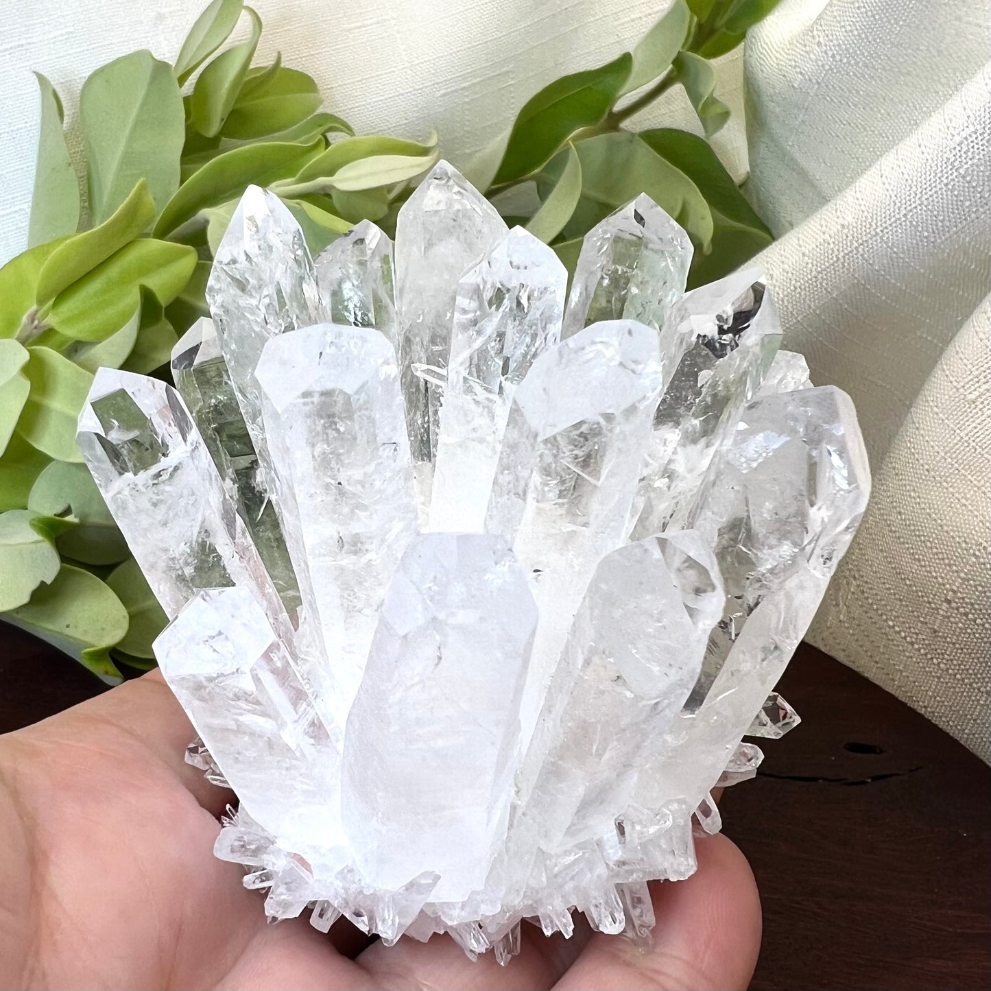 Clear Quartz Synthetic Crystal Cluster - Lab grown Clear Quartz specimen