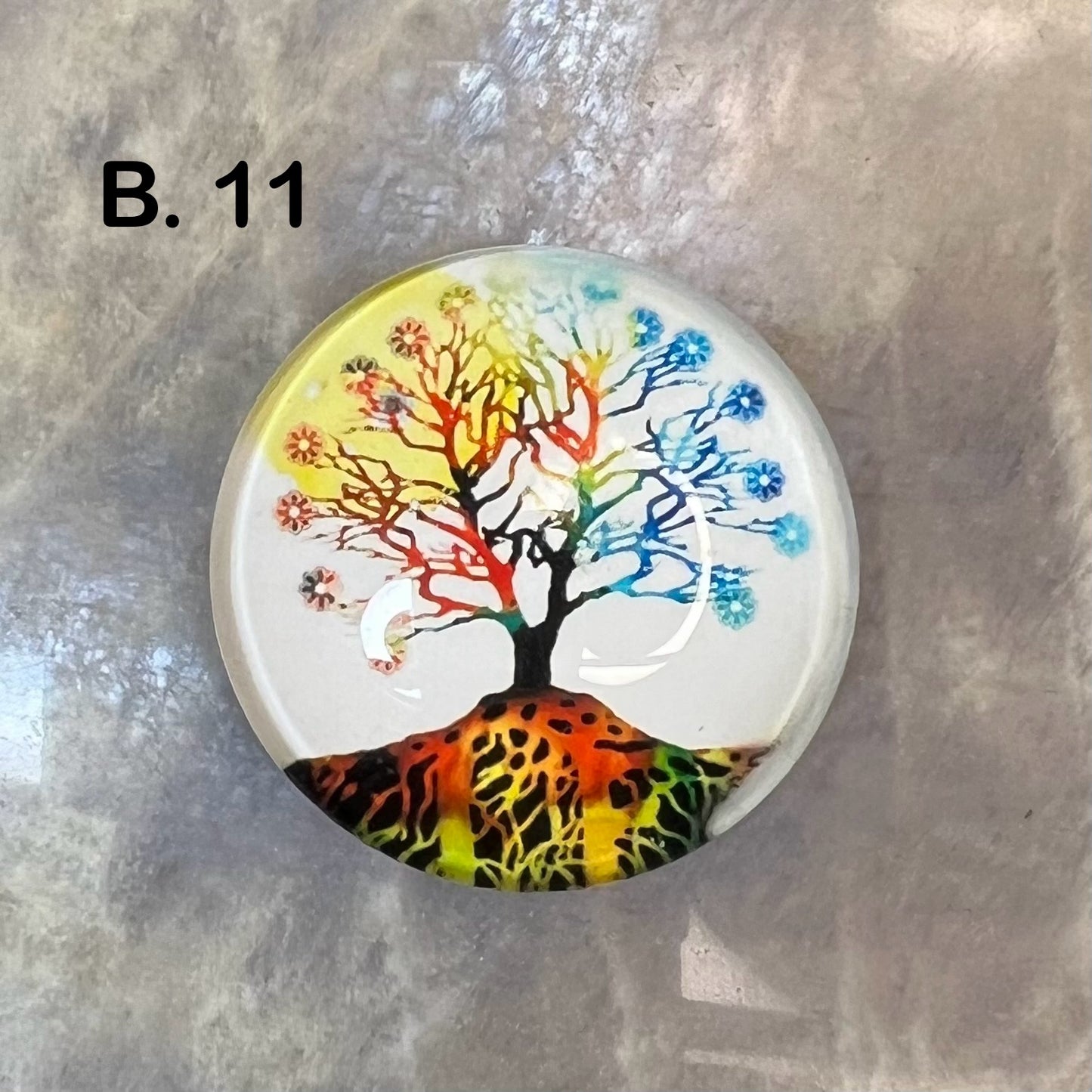 Mystical Magnets - 'B' Series - 4cm Diameter Glass bubble