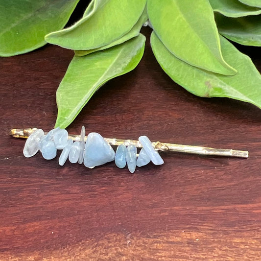 Aquamarine Crystal Hair Clip | Hair Clip