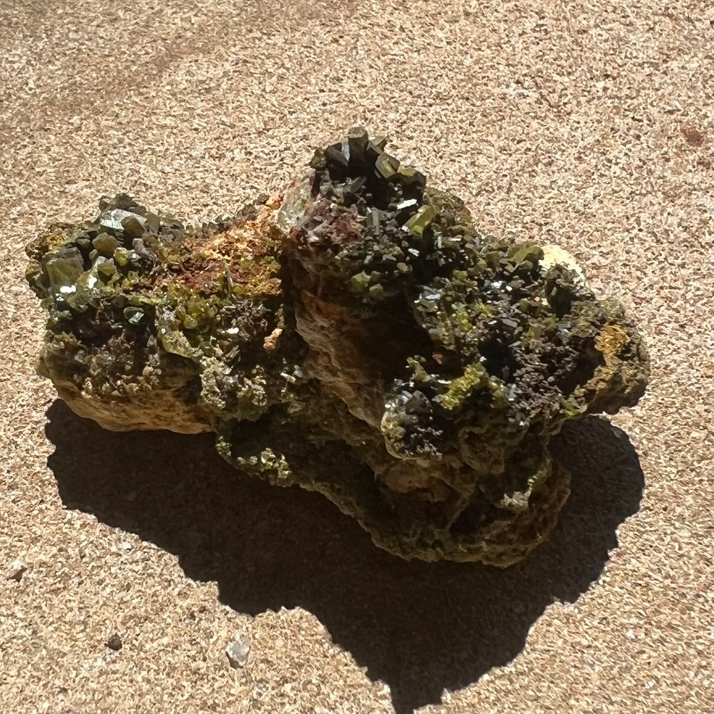 Raw Epidote Cluster Specimen