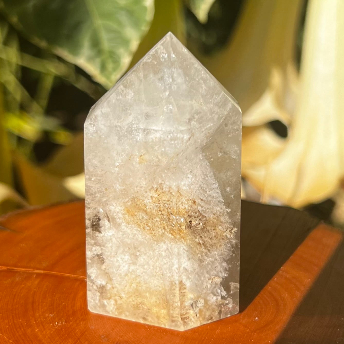 'Thousand Layer' Lodalite Inclusion Quartz Point | Brazil