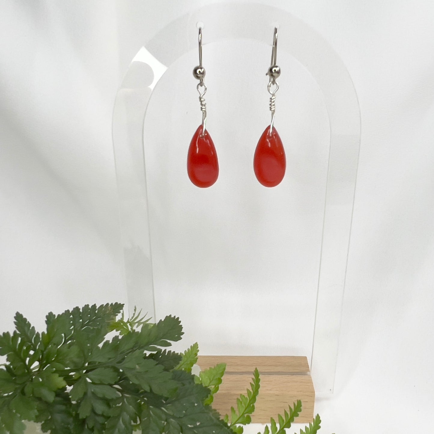 Carnelian Crystal Earrings: Creativity ∙ Sparks Initiative ∙ Confidence