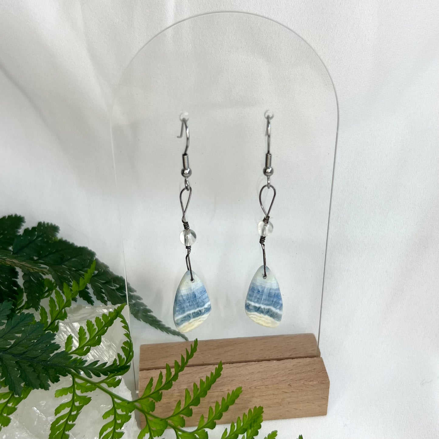 Blue Scheelite Crystal Earrings: Uplifting ∙ Aligning ∙ Enhancing Higher Consciousness