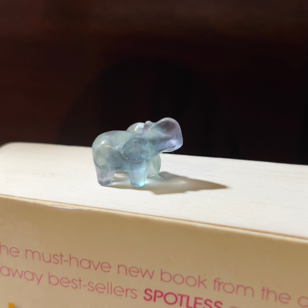 Mini Fluorite Carving: Elephant