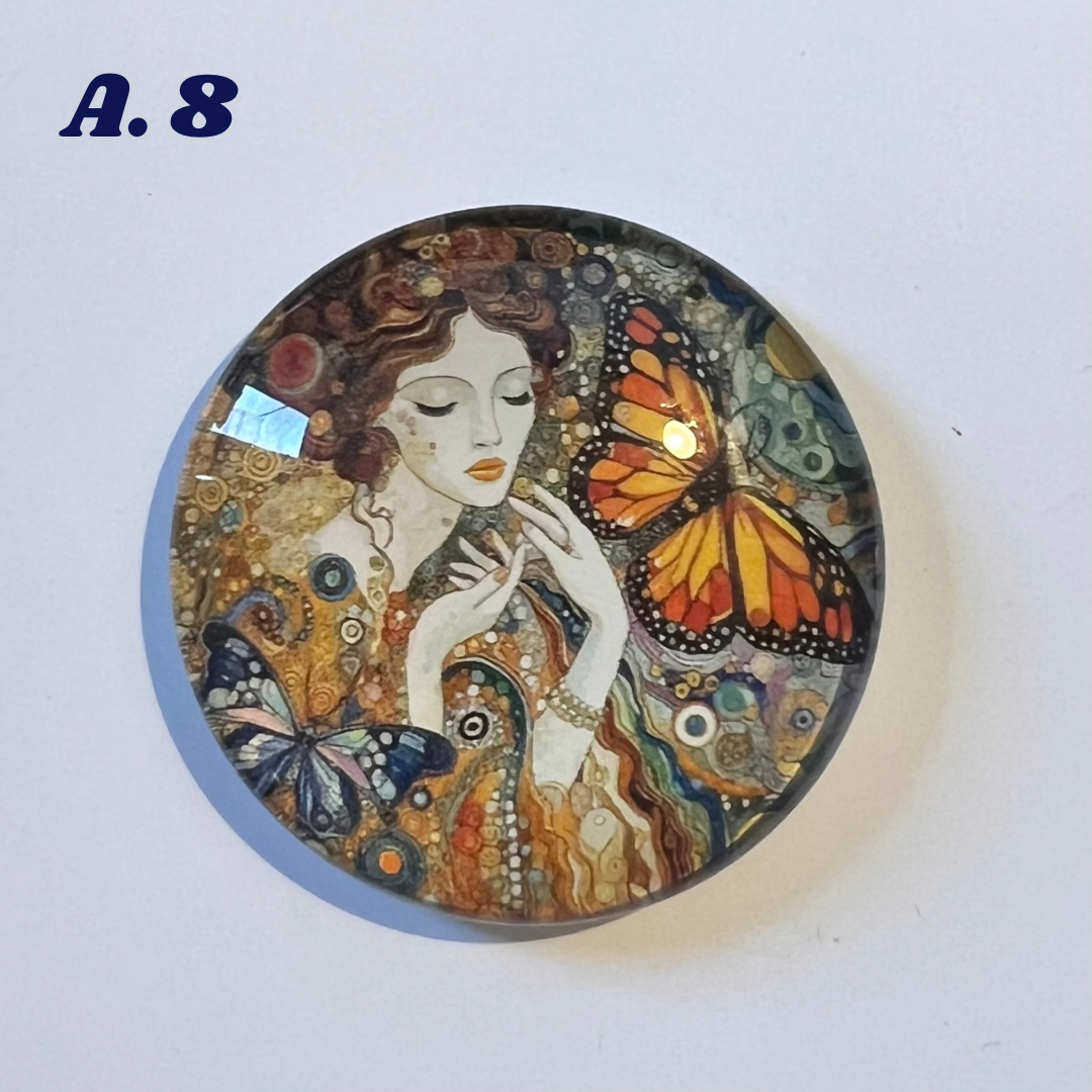 Mystical Magnets - 'A' Series - 4cm Diameter Glass bubble