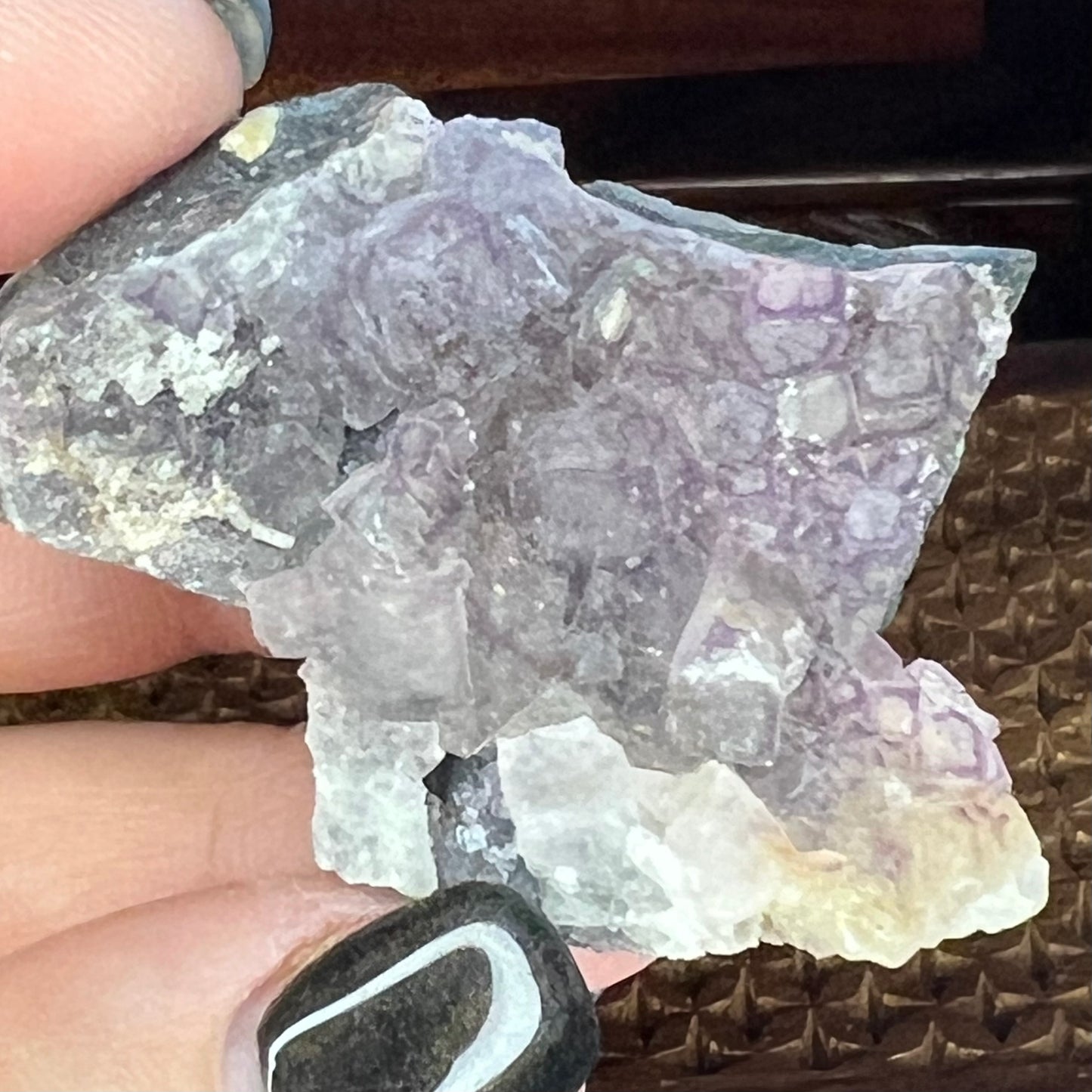 Purple Boundary Fluorite - Guizhou, China