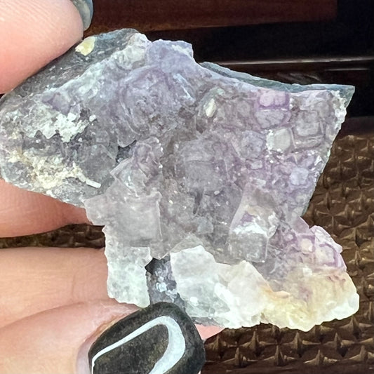 Purple Boundary Fluorite - Guizhou, China