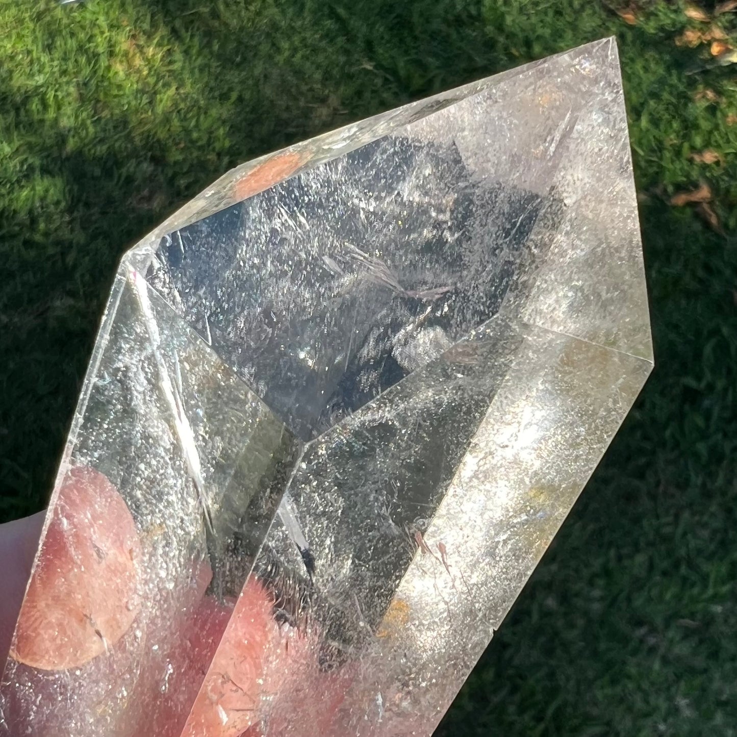 Garden Quartz Polished Point | Inclusion Hyaline Quartz | Brazil