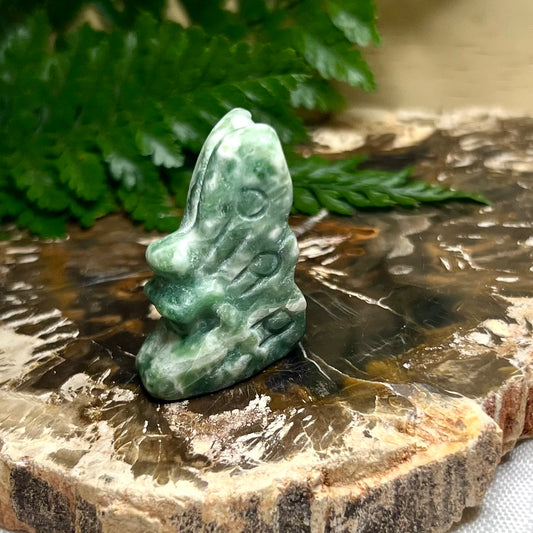 Tree Agate Fairy Carving