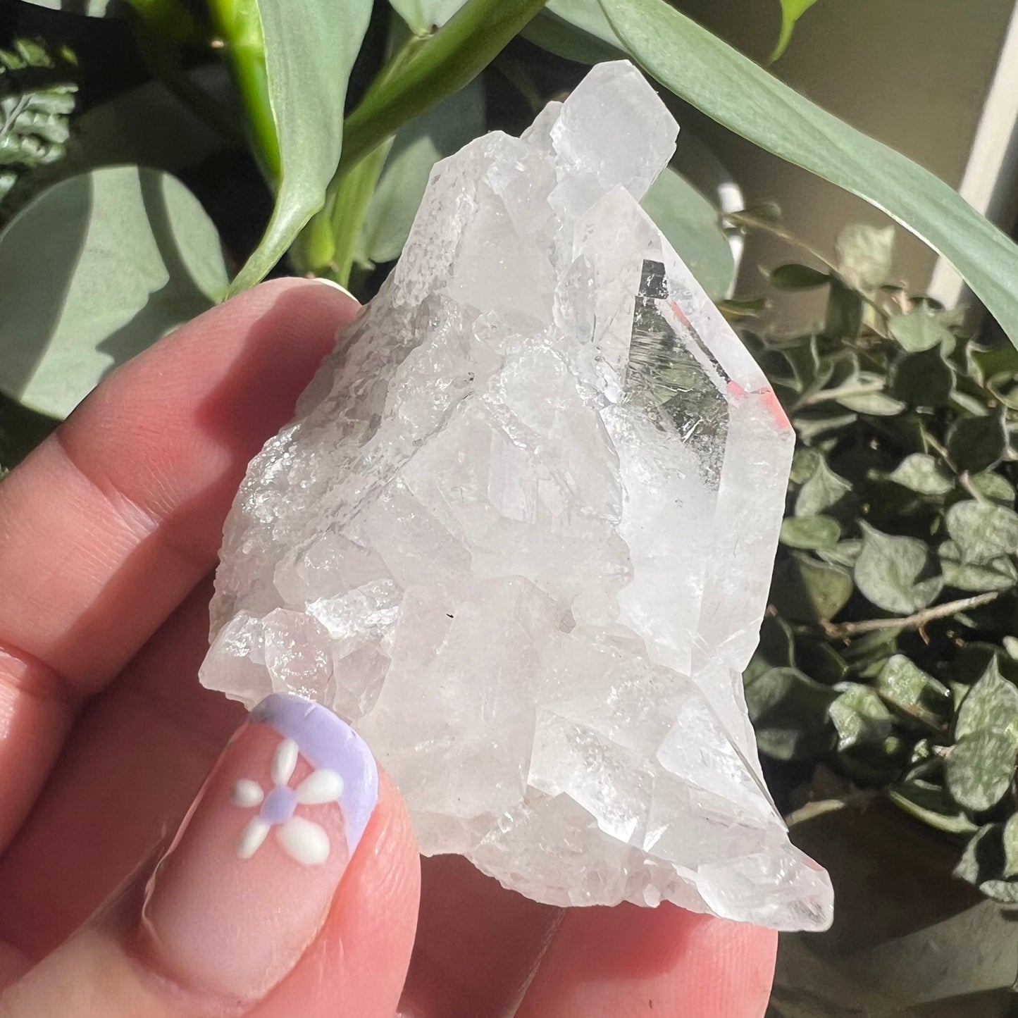 Small Clear Quartz Cluster - Optical Channeling (62g)