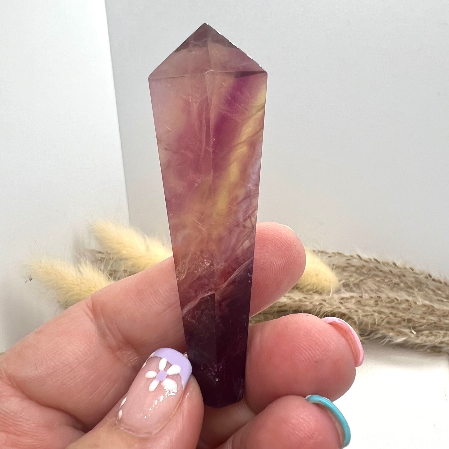 Candy Rainbow Fluorite Wand (iii)