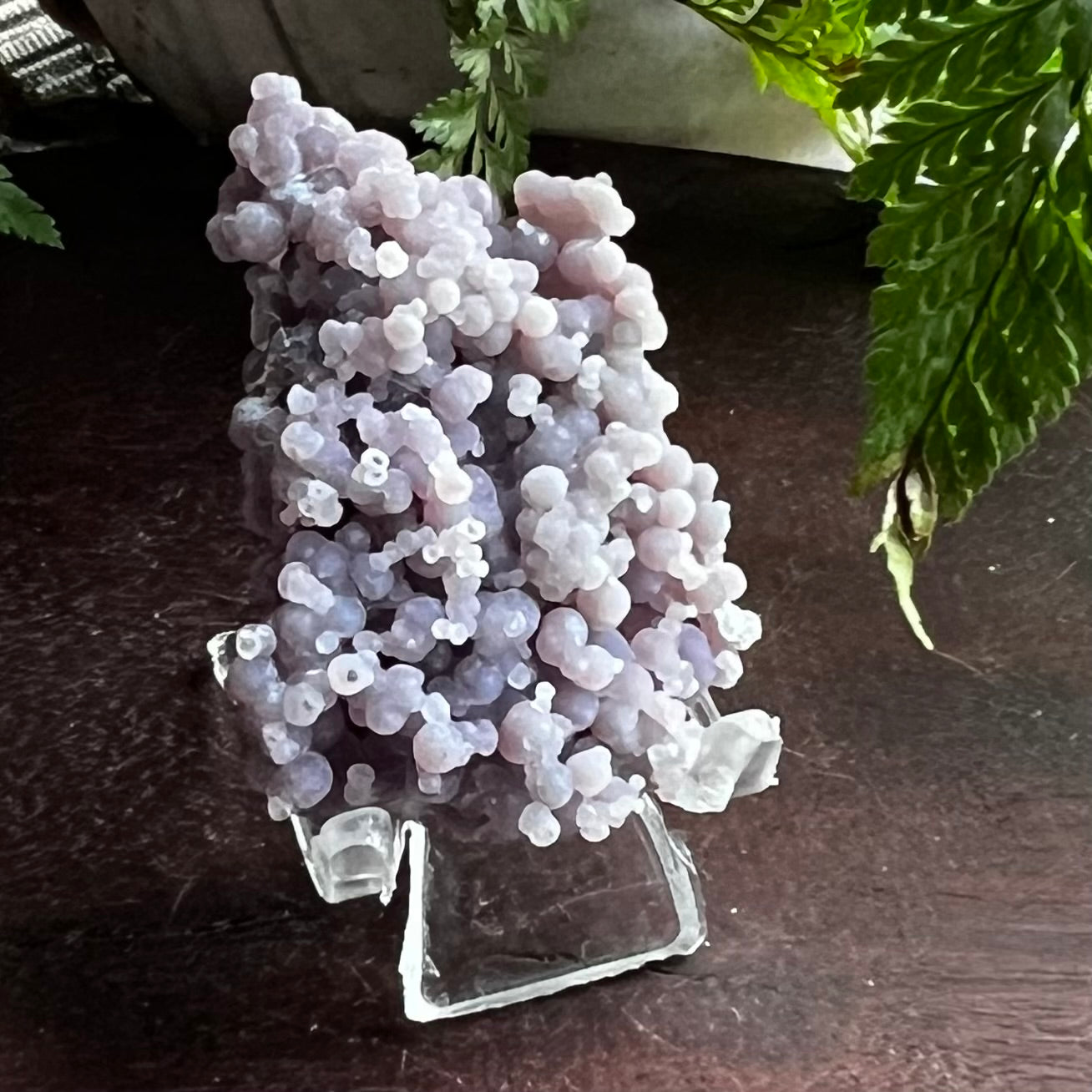 Purple Botryoidal Grape Agate Cluster (i)