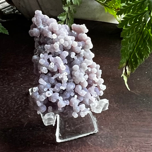 Purple Botryoidal Grape Agate Cluster (i)