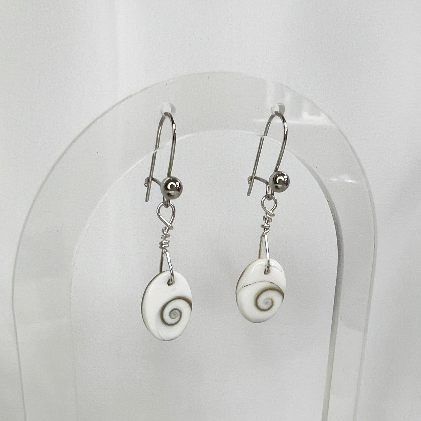 Shiva Eye Shell Earrings: Spiritual Insight ∙ Transformation ∙ Protection
