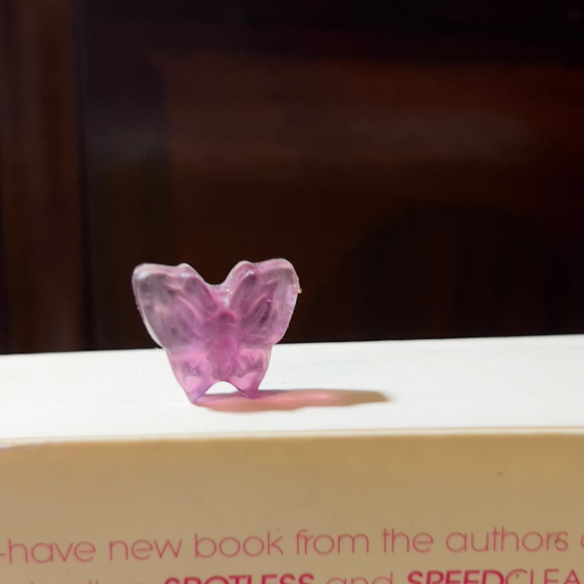 Mini Fluorite Carving: Butterfly