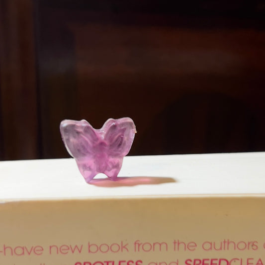 Mini Fluorite Carving: Butterfly