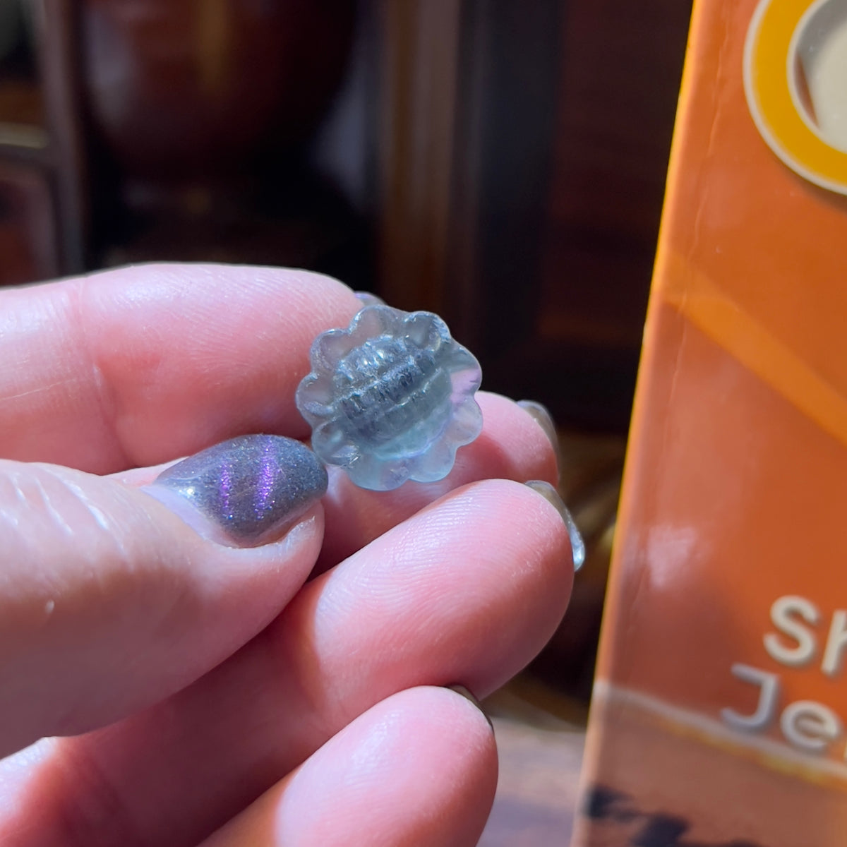 Mini Fluorite Carving: Flower