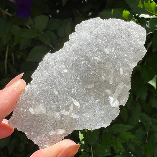 Snowflake Apophyllite | Sugar Druzy Apophyllite - Lusterous & High Grade | Jalgoan District, Maharashtra, India -