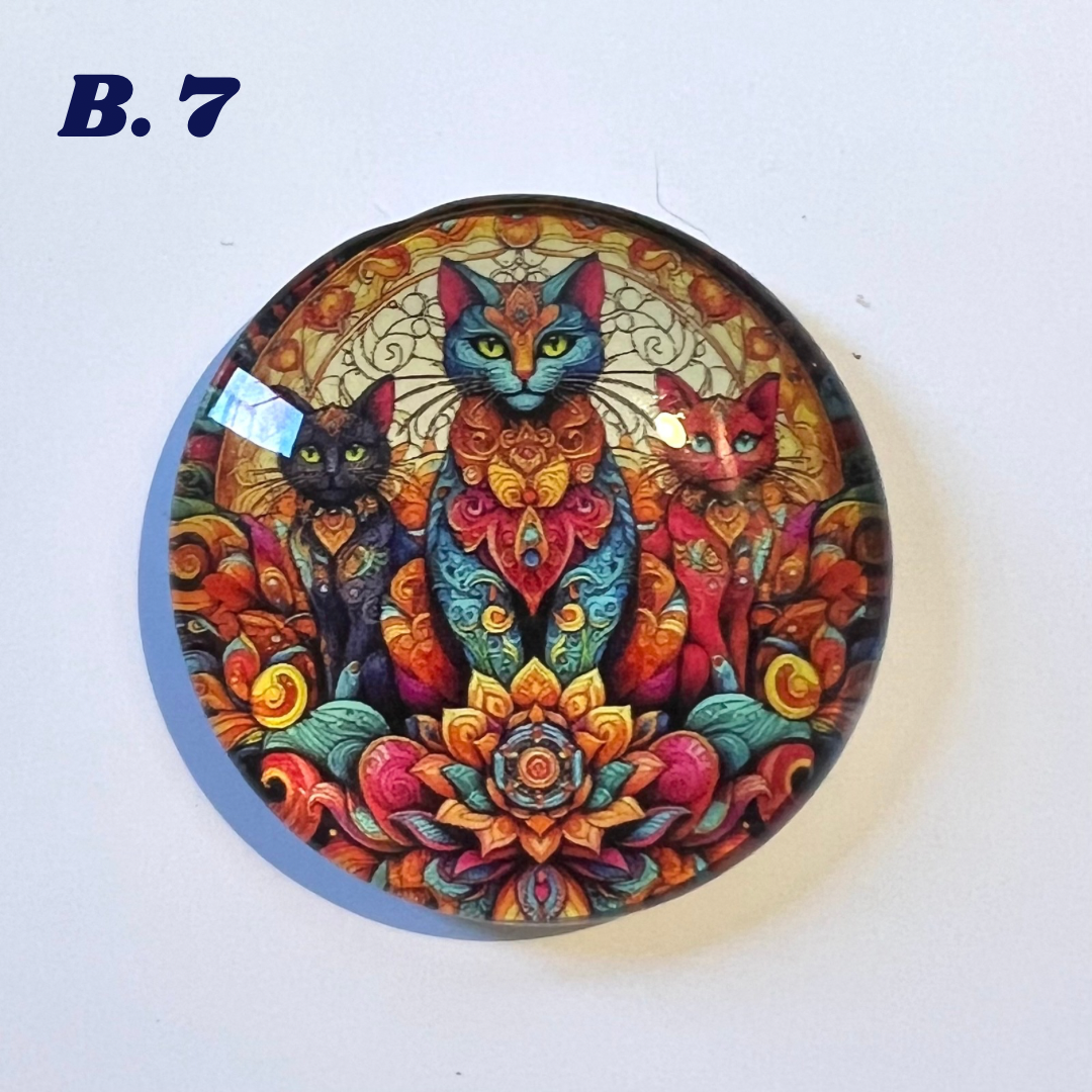 Mystical Magnets - 'B' Series - 4cm Diameter Glass bubble