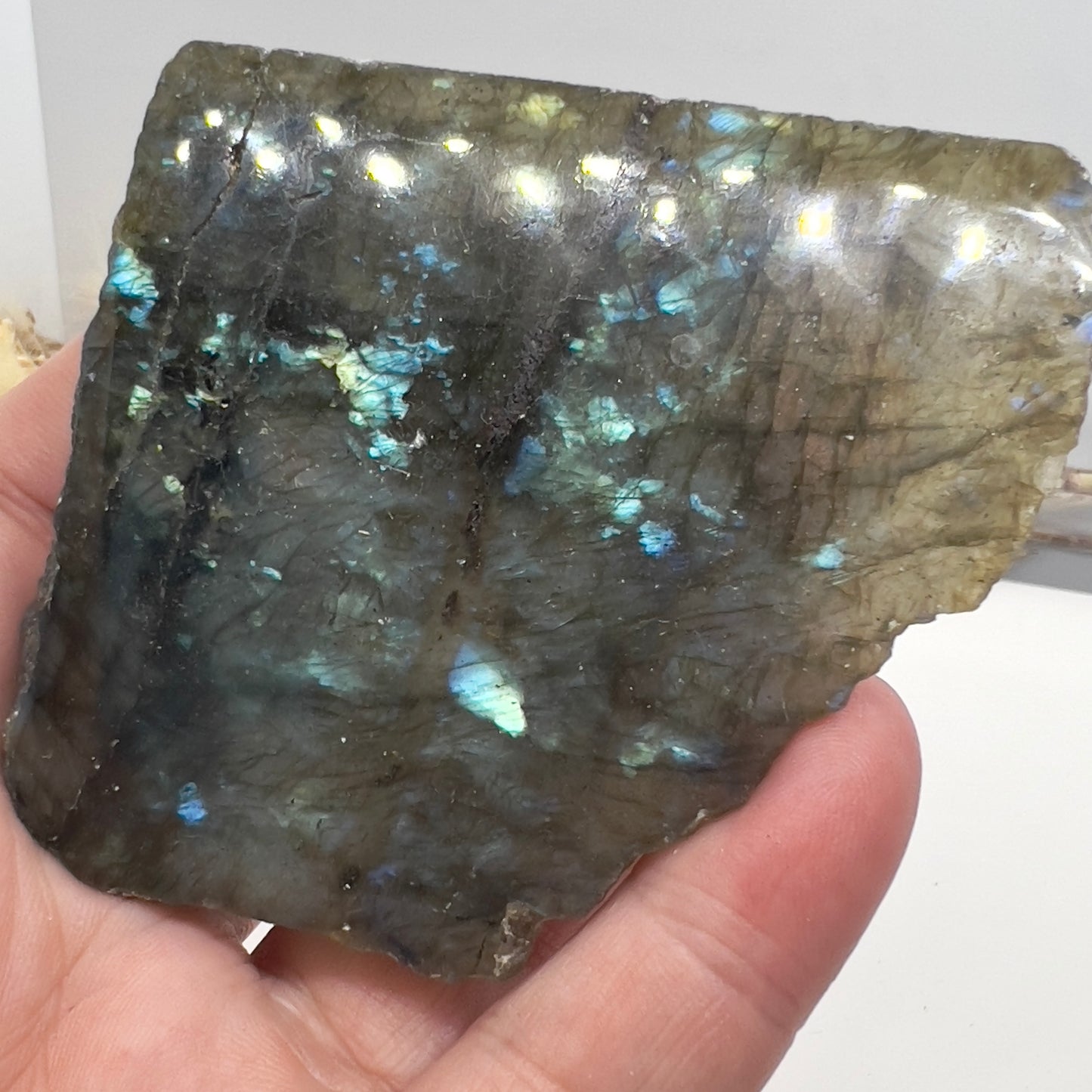 Labradorite - Flashy polished raw Specimen