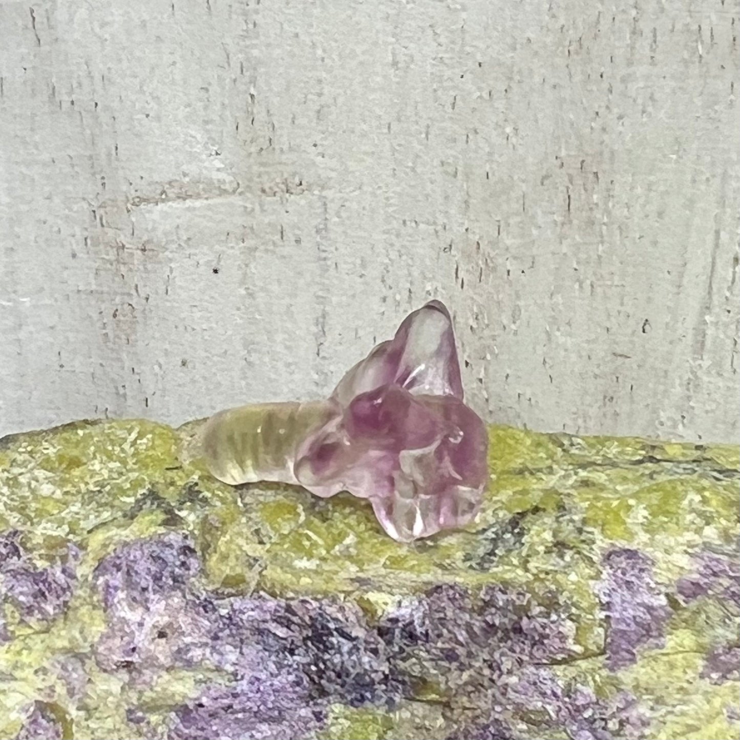 Mini Fluorite Carving: Dragonfly