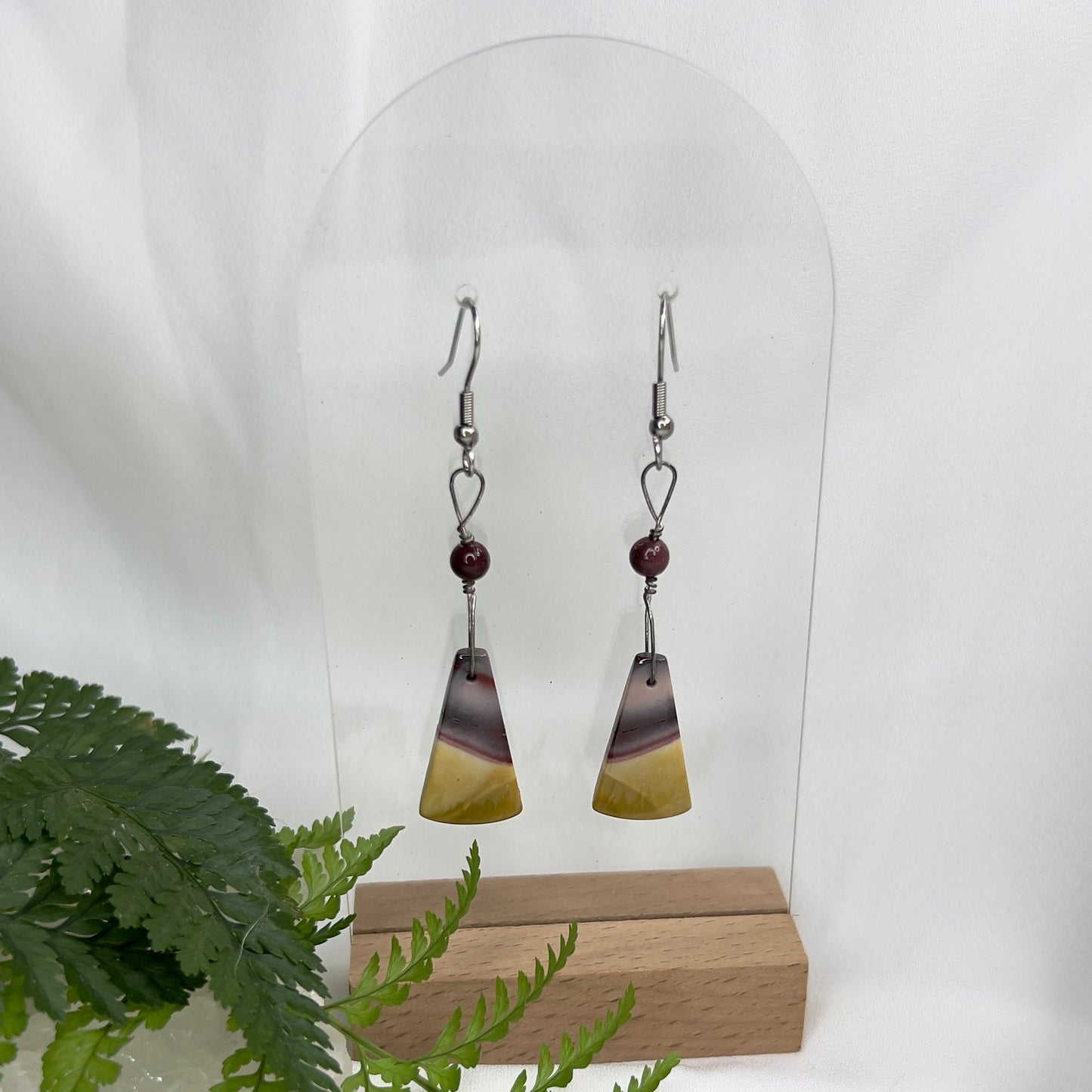 Australian Mookaite Crystal Earrings: Vitality ∙ Courage ∙ Nurturing