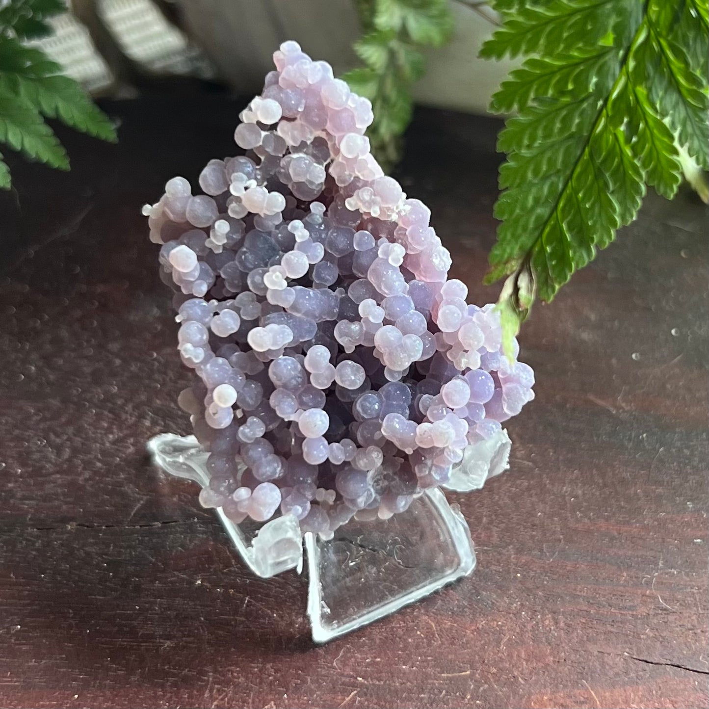 Purple Botryoidal Grape Agate Cluster (i)