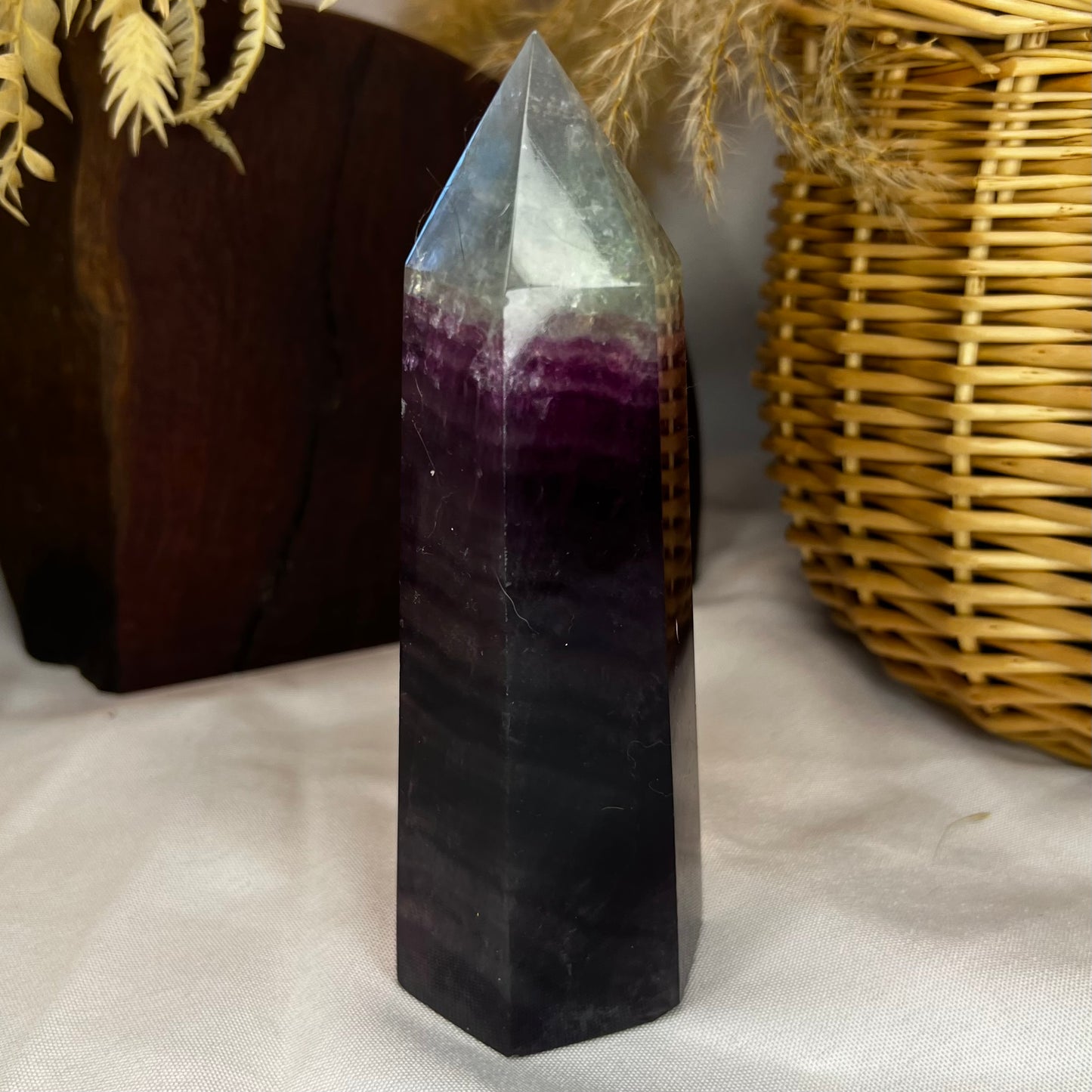 Chunky Large Rainbow Fluorite Tower