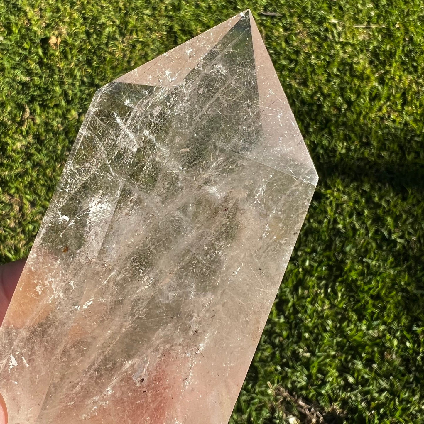 Sea Urchin Rutilated Quartz Polished Point | Brazil