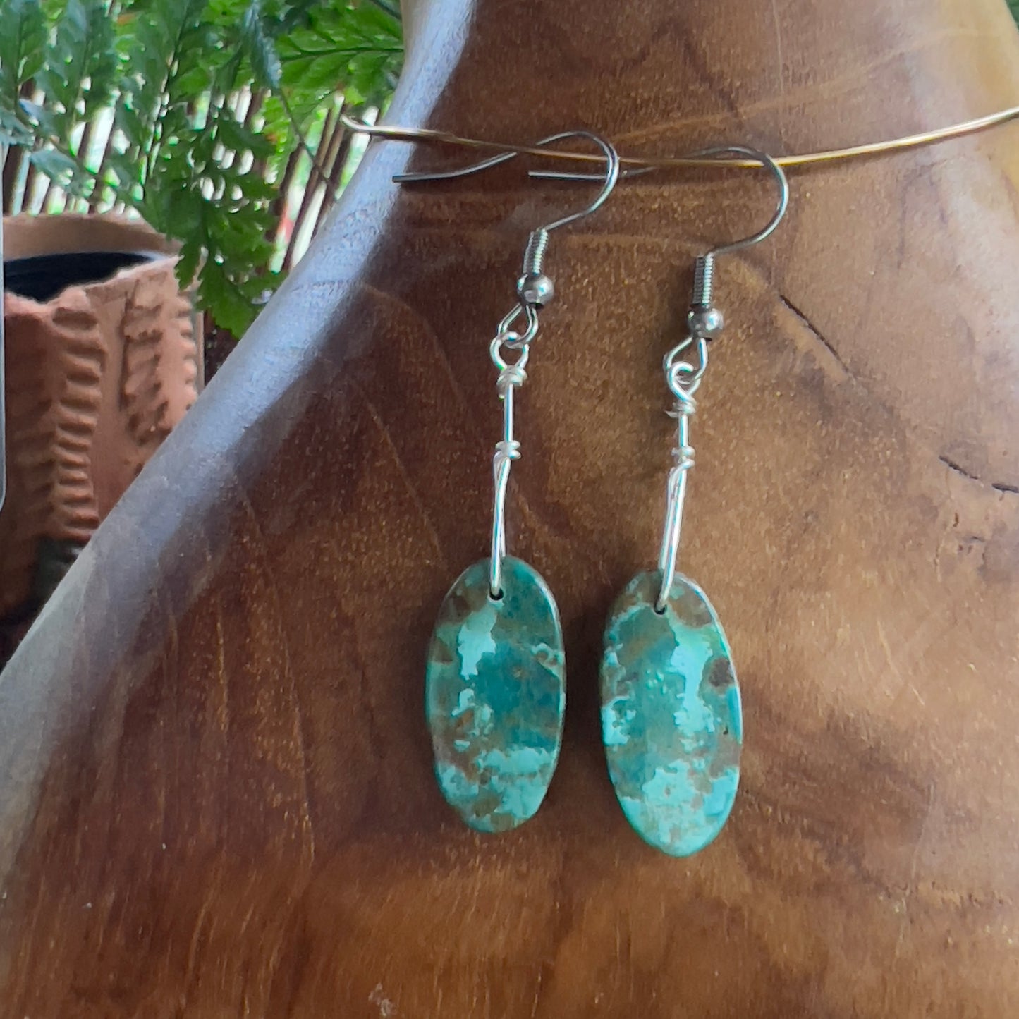 Tibetan Turquoise Crystal Earrings