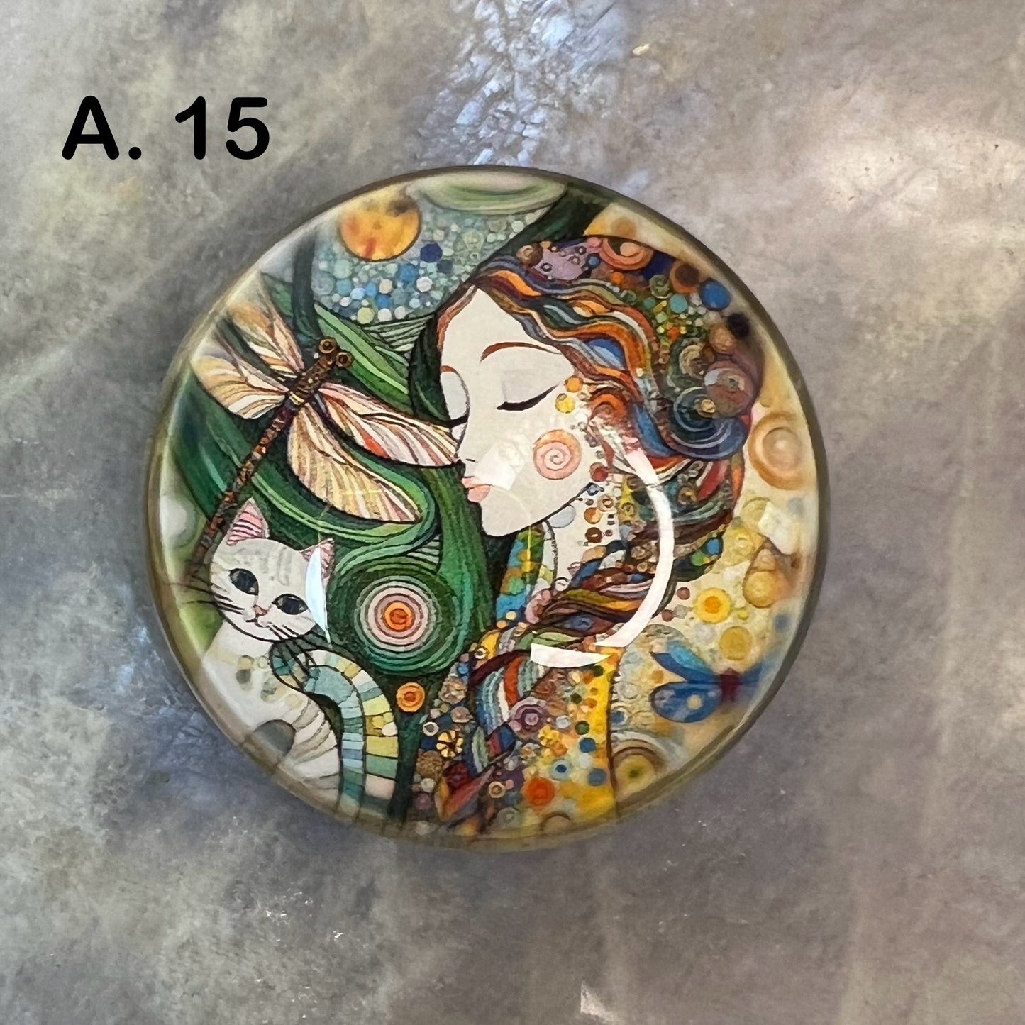 Mystical Magnets - 'A' Series - 4cm Diameter Glass bubble