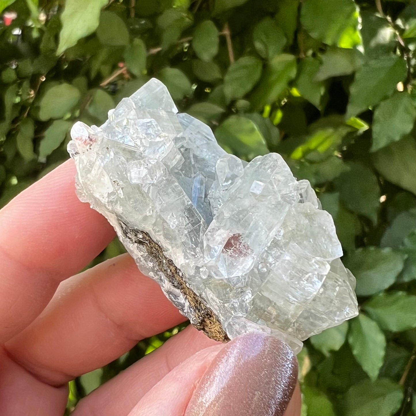 Clear Apophyllite Zeolite specimen - Jalgoan District, Maharashtra, India