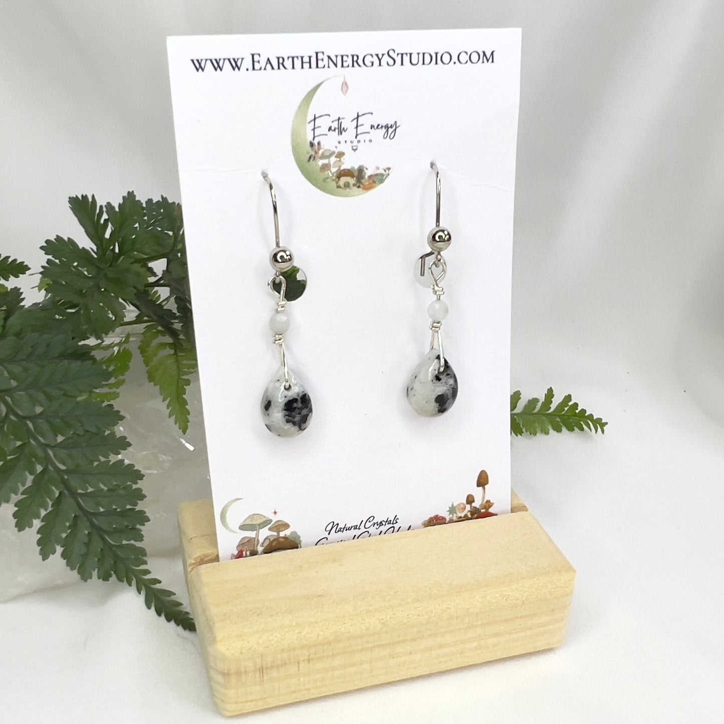 Tourmalinated Quartz & Achroite Crystal Earrings: Clarity ∙ Mental Clarity ∙ Alignment