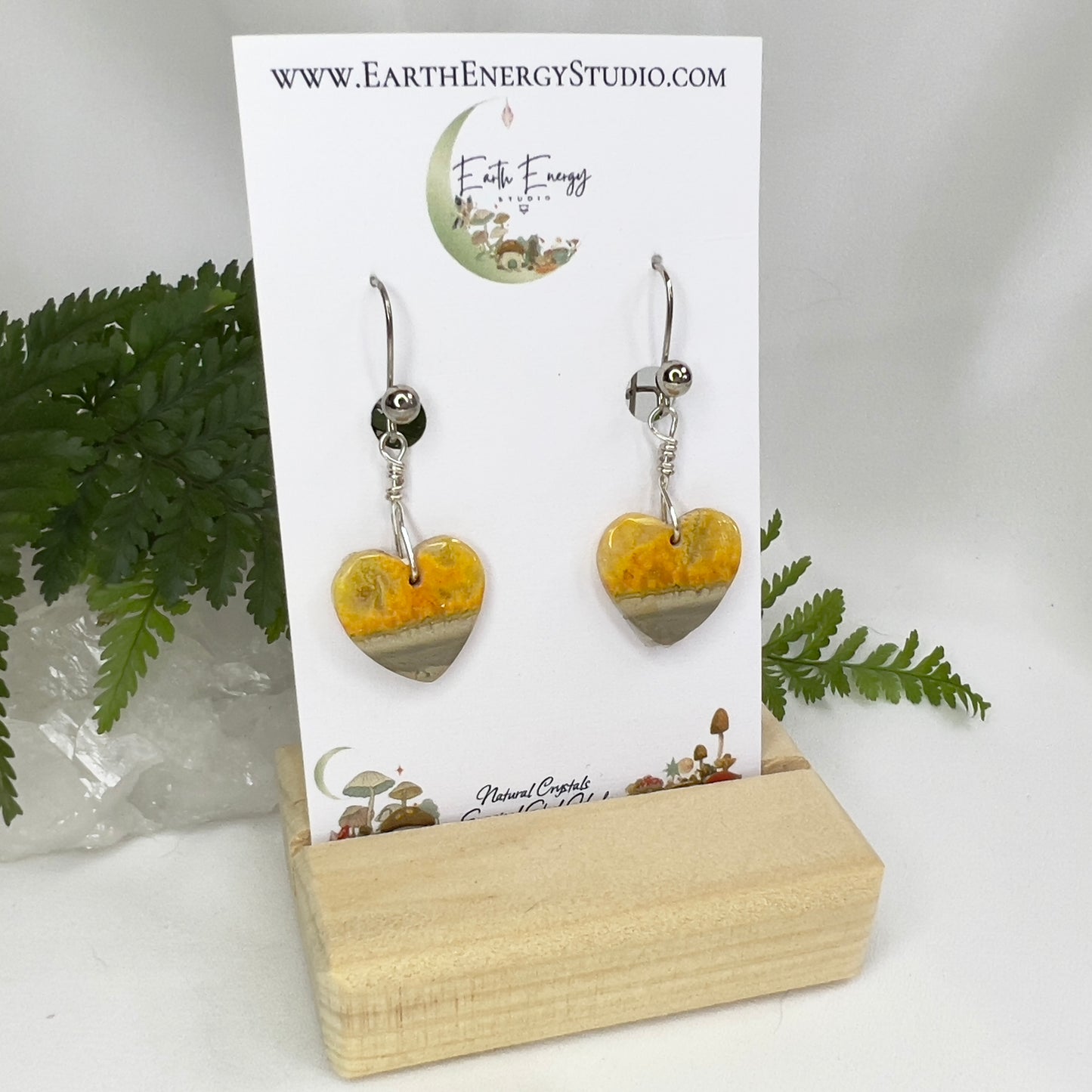 Bumblebee Jasper Crystal Earrings: Courage ∙ Creativity ∙ Zest for Life