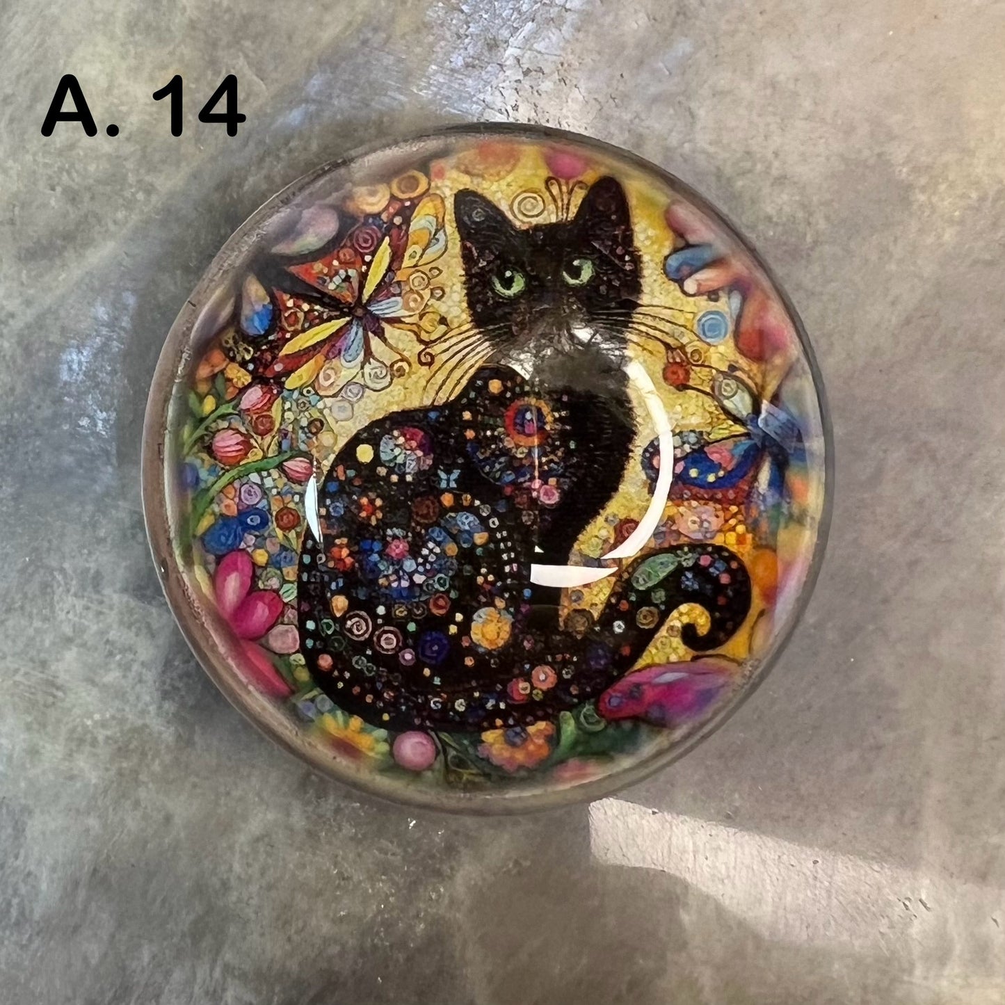 Mystical Magnets - 'A' Series - 4cm Diameter Glass bubble