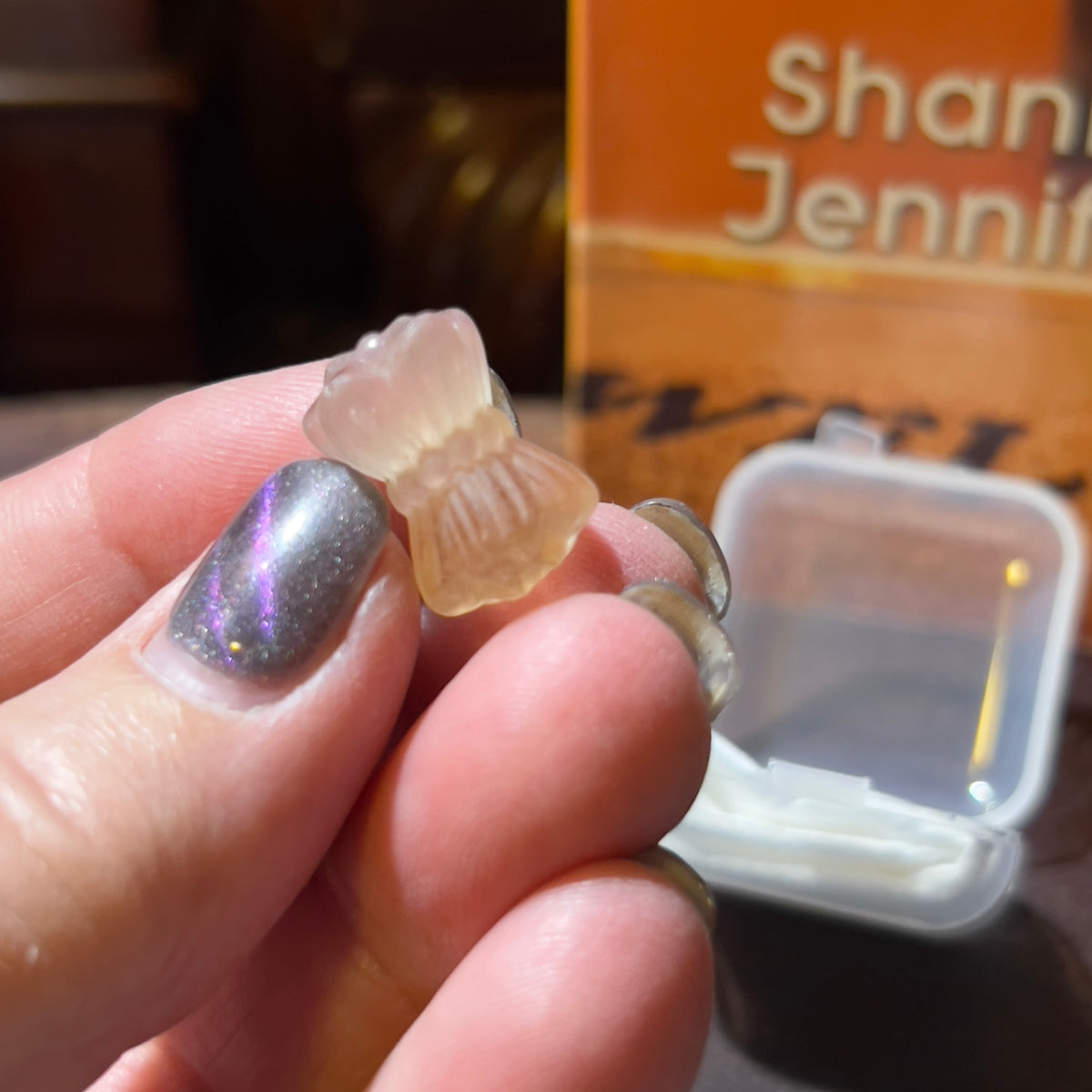 Mini Fluorite Carving: Prosperity Wheat Bundle