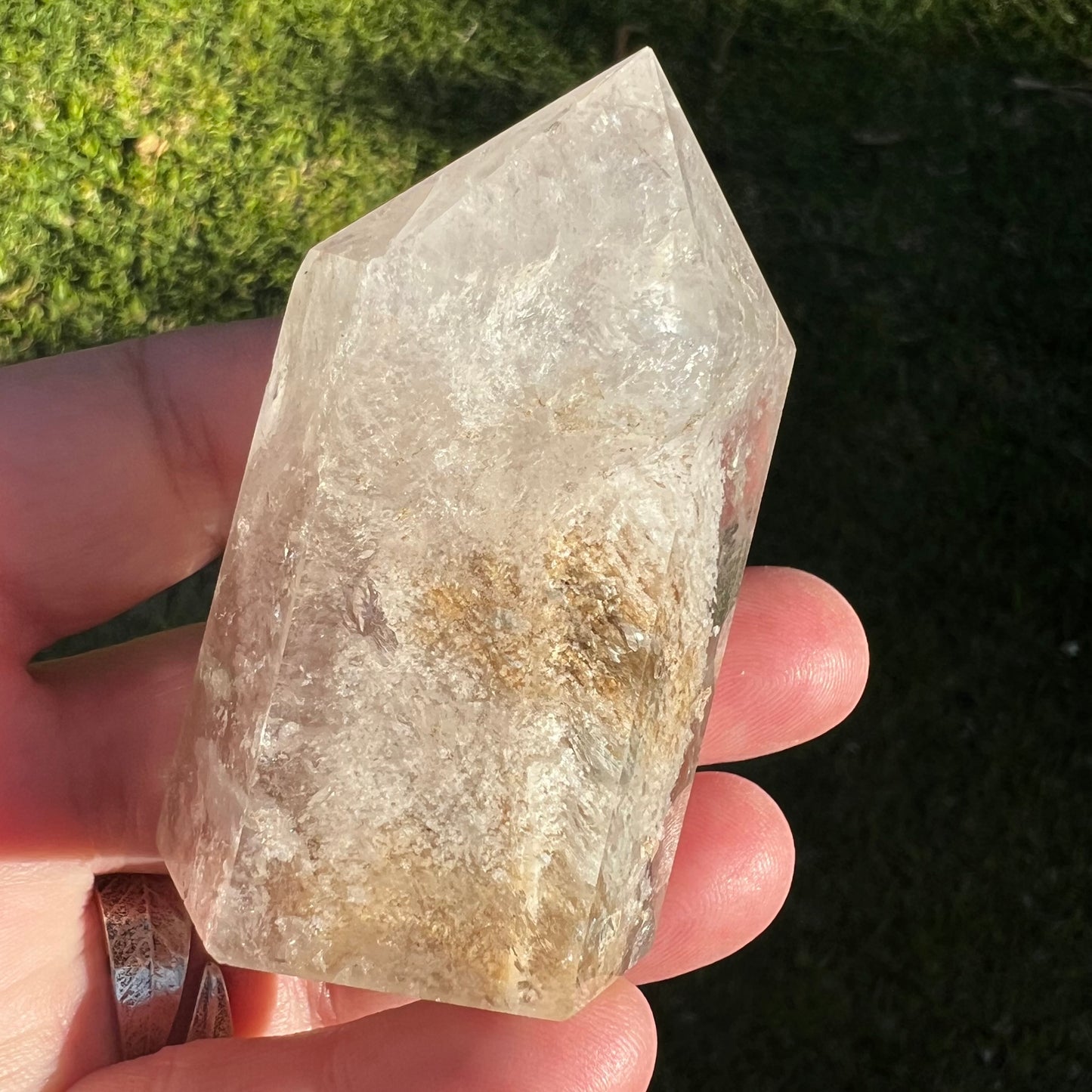 'Thousand Layer' Lodalite Inclusion Quartz Point | Brazil