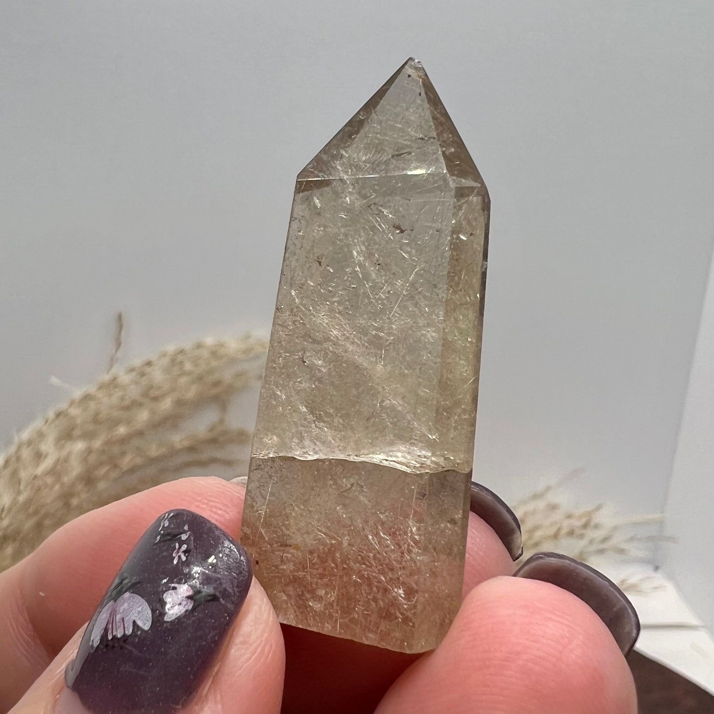 Golden Rutile Quartz Mini Tower (Brazil) (d)