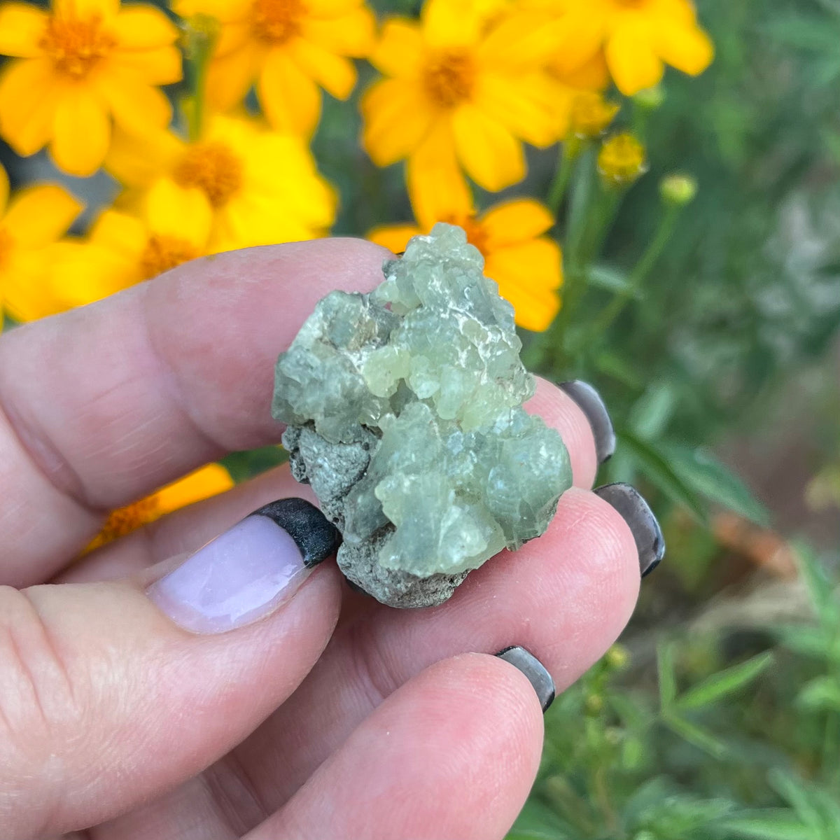 Small Natural Aggregated Prehnite Specimen - Morocco