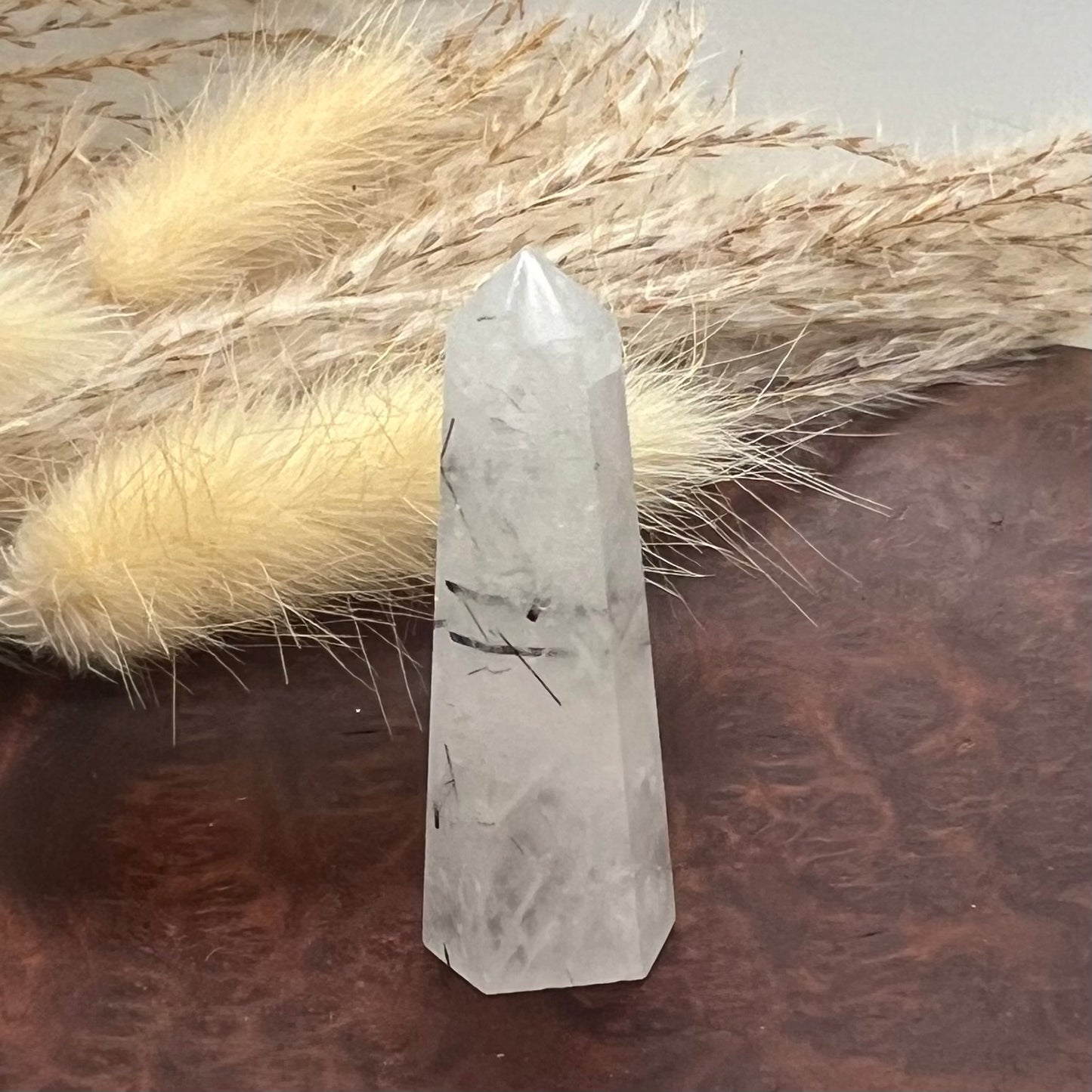 Tourmalinated Quartz Mini Tower (e)